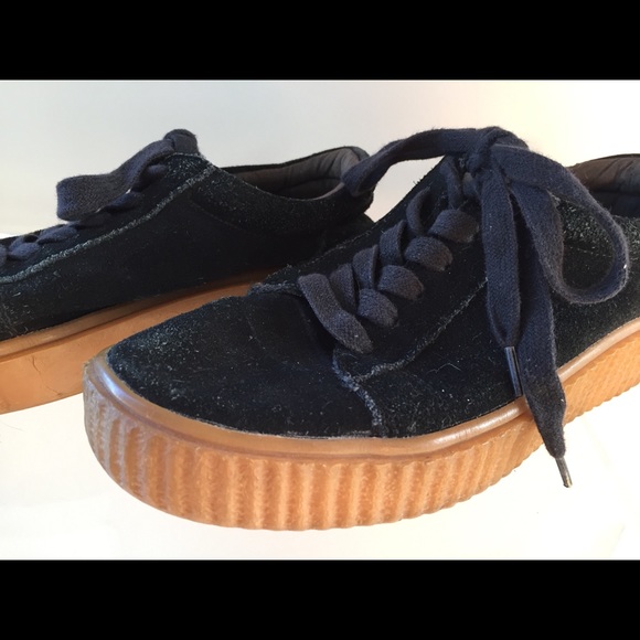 Holllly Creeper Platform Sneaker Black Suede - Picture 4 of 15